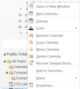 how to create public folders in Outlook 4