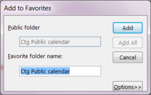 how to create public folders in Outlook 7